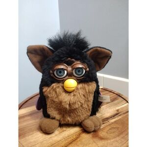 Vintage 1998 Furby Gorilla - Black & Brown, Blue Eyes (WORKING)